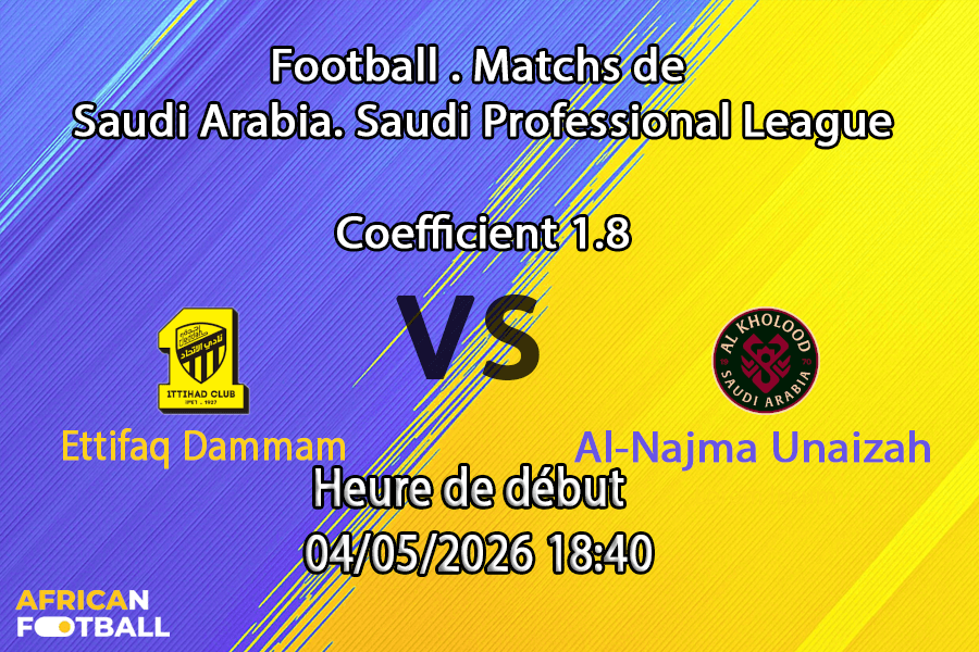 Pronostic Ettifaq Dammam – Al-Najma Unaizah