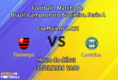 Pronostic Flamengo Coritiba au Maracanã Rio de Janeiro, Brasileirão Série A Journée 18 30 mai 2026