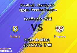 Pronostic Ismaily Pharco au stade d'Ismailia, Tour de Relégation Egyptian Premier League 28 mai 2026