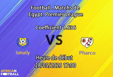 Pronostic Ismaily Pharco au stade d'Ismailia, Tour de Relégation Egyptian Premier League 28 mai 2026