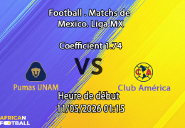 Pronostic Pumas UNAM Club América quart de finale retour Liga MX Clausura 2026 à l'Estadio Olímpico Universitario de Mexico