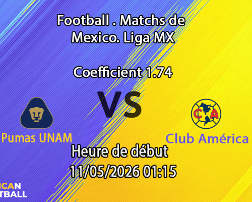 Pronostic Pumas UNAM Club América quart de finale retour Liga MX Clausura 2026 à l'Estadio Olímpico Universitario de Mexico