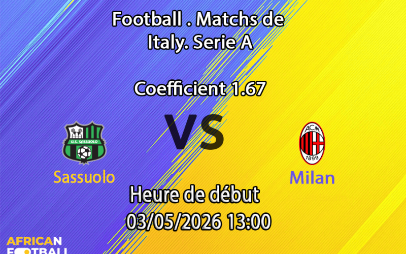 Pronostic Sassuolo – Milan