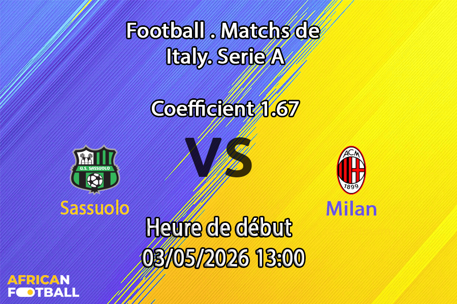 Pronostic Sassuolo – Milan