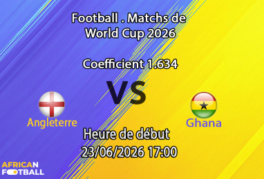 Pronostic Angleterre - Ghana