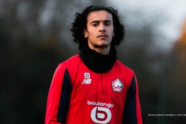 Ayyoub Bouaddi milieu marocain LOSC Lille, ciblé par Bayern Munich Arsenal PSG mercato juin 2026