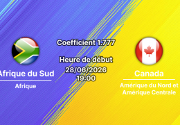 Pronostic Afrique du Sud Canada – SoFi Stadium Los Angeles, 16es de finale Coupe du Monde 2026, 28 juin