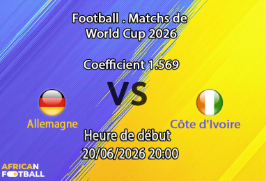 Pronostic Allemagne - Côte d'Ivoire – BMO Field Toronto, Coupe du Monde 2026 Groupe E, 20 juin 2026
