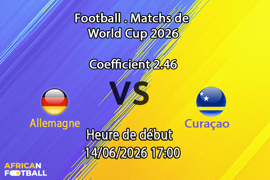 Pronostic Allemagne – Curaçao