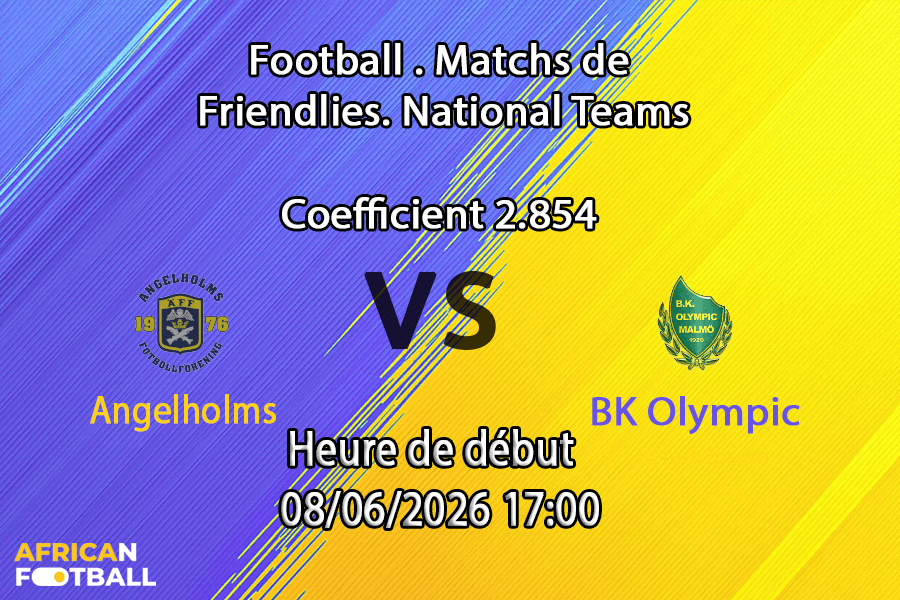 Pronostic Angelholms BK Olympic – Ettan Södra journée 11 à l'Änglavallen, 8 juin 2026
