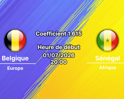 Pronostic Belgique Sénégal – Lumen Field Seattle, 16es de finale Coupe du Monde 2026, 1er juillet