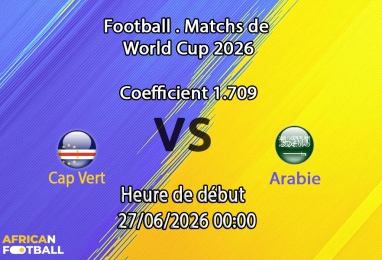 Pronostic Cap Vert Arabie saoudite – NRG Stadium Houston, Coupe du Monde 2026, groupe H, 27 juin