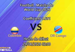 Pronostic Colombie DR Congo – Estadio Akron Guadalajara, Coupe du Monde 2026, groupe K, 24 juin