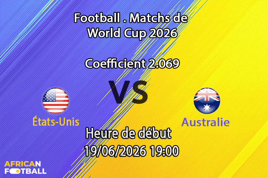 Pronostic États-Unis - Australie