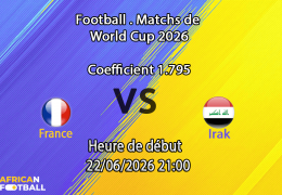 Pronostic France Irak – Lincoln Financial Field, Philadelphie, Coupe du Monde 2026, groupe I, 22 juin