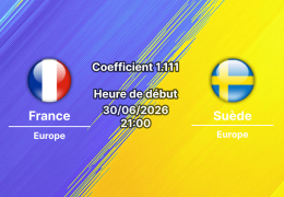 Pronostic France vs Suède, 30 juin New York. Dembélé 4 buts face au duo Gyökeres-Isak : nos 3 paris pour ce 16e de finale du Mondial 2026.