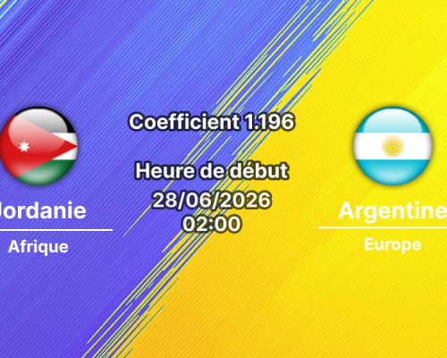 Pronostic Jordanie - Argentine