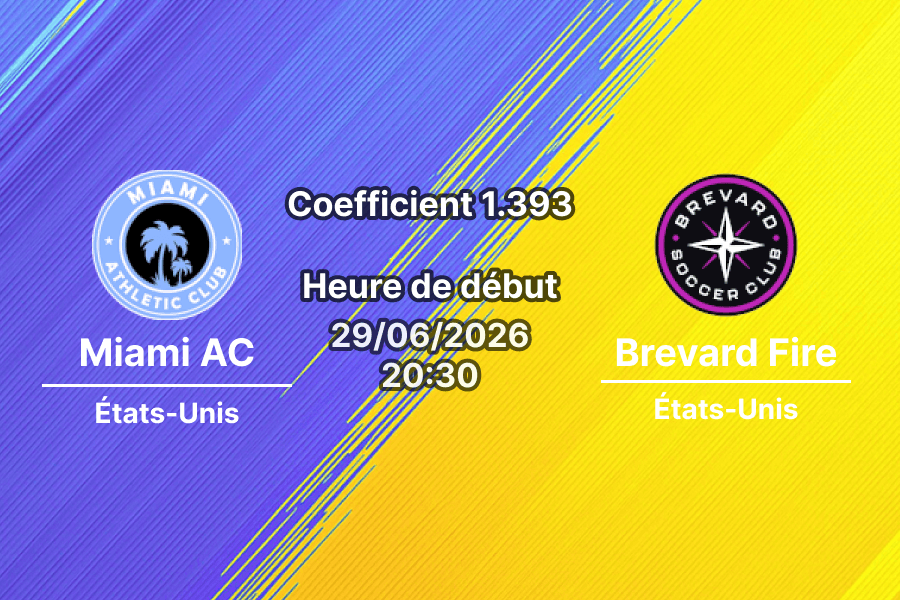 Pronostic Miami AC Brevard Fire – AutoNation Field Davie Floride, USL League Two 2026, 29 juin