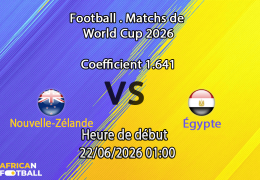 Pronostic Nouvelle-Zélande Égypte – BC Place Vancouver, Coupe du Monde 2026, groupe G, 22 juin