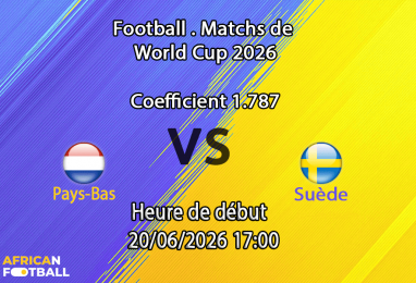 Pronostic Pays-Bas - Suède – NRG Stadium Houston, Coupe du Monde 2026 Groupe F, 20 juin 2026