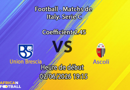 Pronostic Union Brescia Ascoli au Stade Mario Rigamonti Brescia, finale play-offs Serie C 2 juin 2026