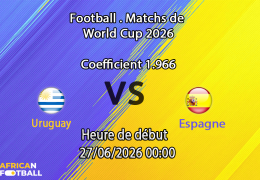 Pronostic Uruguay Espagne – Estadio Akron Guadalajara, Coupe du Monde 2026, groupe H, 27 juin