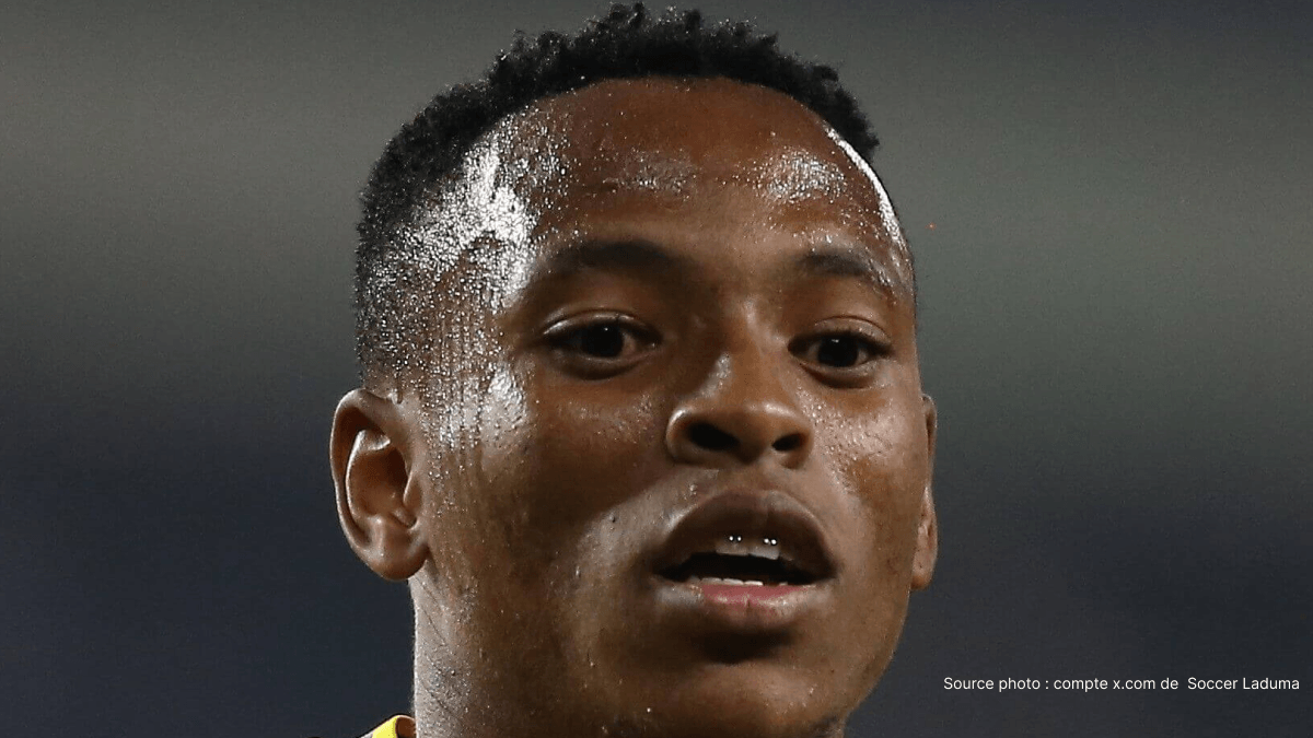 Relebohile Mofokeng en action avec les Bafana Bafana, préparation Coupe du monde 2026