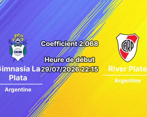 Pronostic Gimnasia La Plata River Plate – Estadio Juan Carmelo Zerillo La Plata, Liga Profesional Clausura 2026, 29 juillet