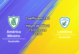 Pronostic América Mineiro Londrina – Stade Independência Belo Horizonte, Campeonato Brasileiro Série B Tour 17, 13 juillet 2026