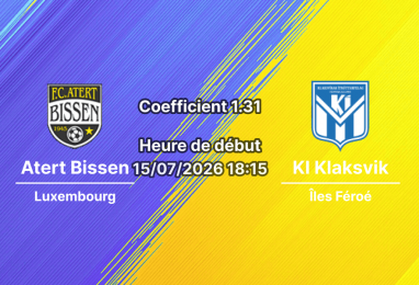 Pronostic Atert Bissen KI Klaksvik – Stade de Luxembourg, Ligue des Champions UEFA Q1 match retour, 15 juillet 2026
