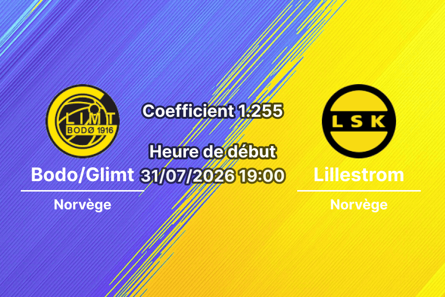 Pronostic Bodo/Glimt Lillestrom – Aspmyra Stadion Bodø, Eliteserien 2026, 31 juillet
