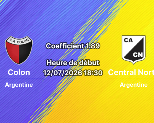 Pronostic Colon Central Norte – Stade Estanislao Lopez Santa Fe, Primera B Nacional, 12 juillet 2026