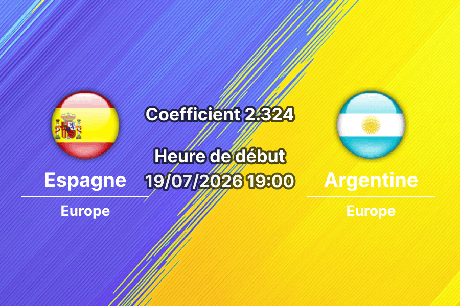 Pronostic Espagne Argentine – MetLife Stadium East Rutherford, Finale Coupe du monde 2026 19 juillet 2026