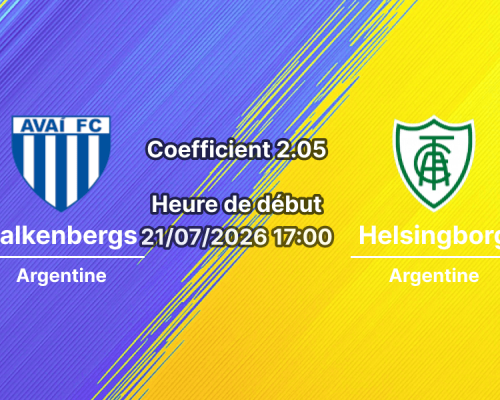 Pronostic Falkenbergs Helsingborg – Falcon Alkoholfri Arena Falkenberg, Superettan Suède Tour 15, 21 juillet 2026