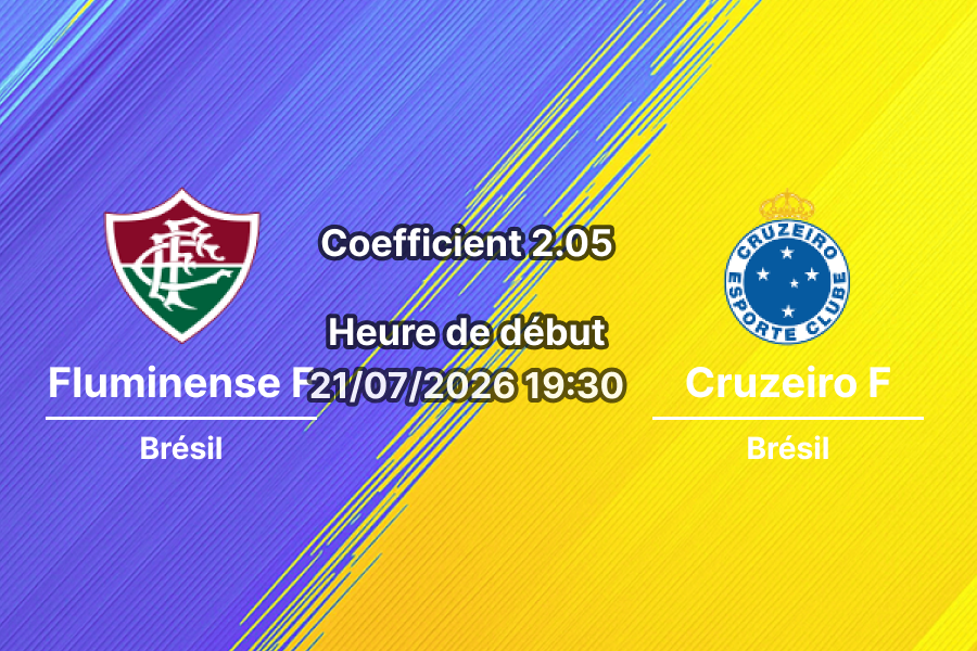 Pronostic Fluminense Cruzeiro femmes – Estádio Luso-Brasileiro Rio de Janeiro, Copa do Brasil Féminin 8es de finale, 21 juillet 2026
