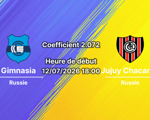 Pronostic Gimnasia Jujuy Chacarita – Stade 23 de Agosto San Salvador de Jujuy, Primera B Nacional, 12 juillet 2026