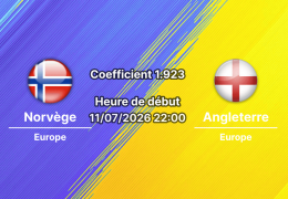 Pronostic Norvège Angleterre – Hard Rock Stadium Miami, quart de finale Coupe du Monde 2026, 11 juillet 2026