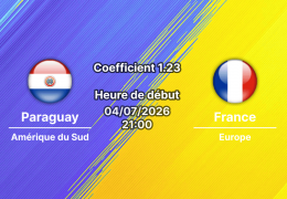 Pronostic Paraguay France – Lincoln Financial Field Philadelphie, 8e de finale Coupe du Monde 2026, 4 juillet 2026