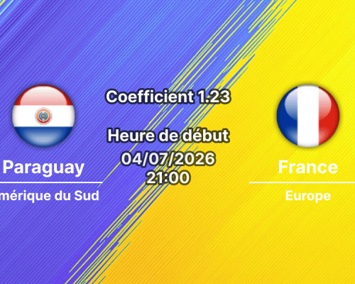 Pronostic Paraguay France – Lincoln Financial Field Philadelphie, 8e de finale Coupe du Monde 2026, 4 juillet 2026