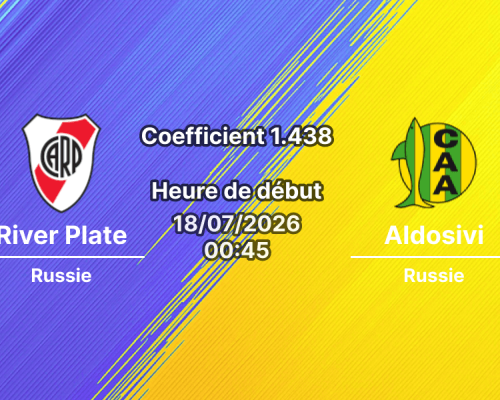 Pronostic River Plate Aldosivi – Stade Padre Ernesto Martearena Salta, Copa Argentina 1/16 de finale 18 juillet 2026