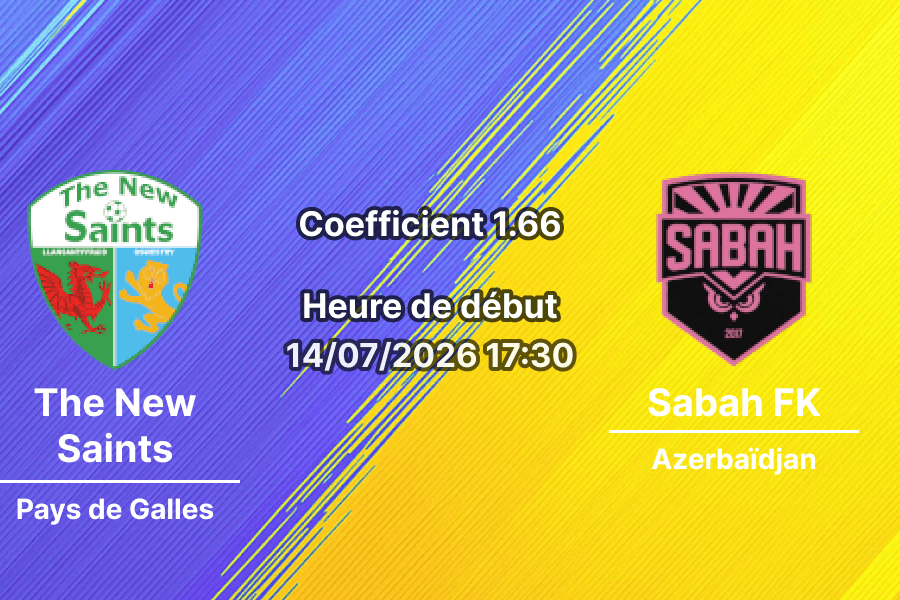 Pronostic The New Saints Sabah Baku – retour 1er tour qualif. UCL, Park Hall Oswestry, 14 juillet 2026