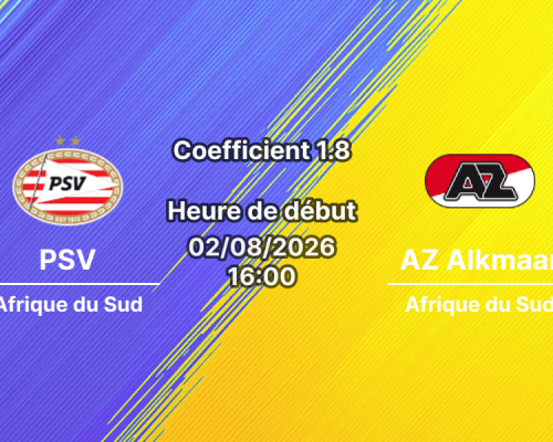 Pronostic PSV Eindhoven AZ Alkmaar – Philips Stadion Eindhoven, Johan Cruijff Schaal 2026, 2 août