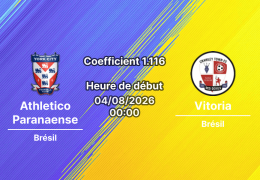 Pronostic Athletico Paranaense Vitoria Salvador – Estadio Manoel Barradas, Salvador, Copa do Brasil 1/8 de finale retour 4 août 2026