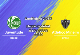 Pronostic Juventude Atlético Mineiro – Estádio Alfredo Jaconi, Caxias do Sul, Copa do Brasil 1/8 de finale retour 4 août 2026