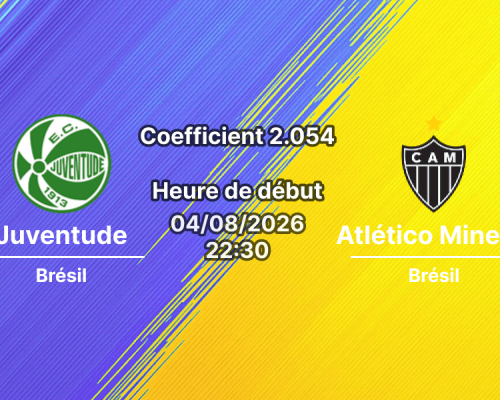 Pronostic Juventude Atlético Mineiro – Estádio Alfredo Jaconi, Caxias do Sul, Copa do Brasil 1/8 de finale retour 4 août 2026