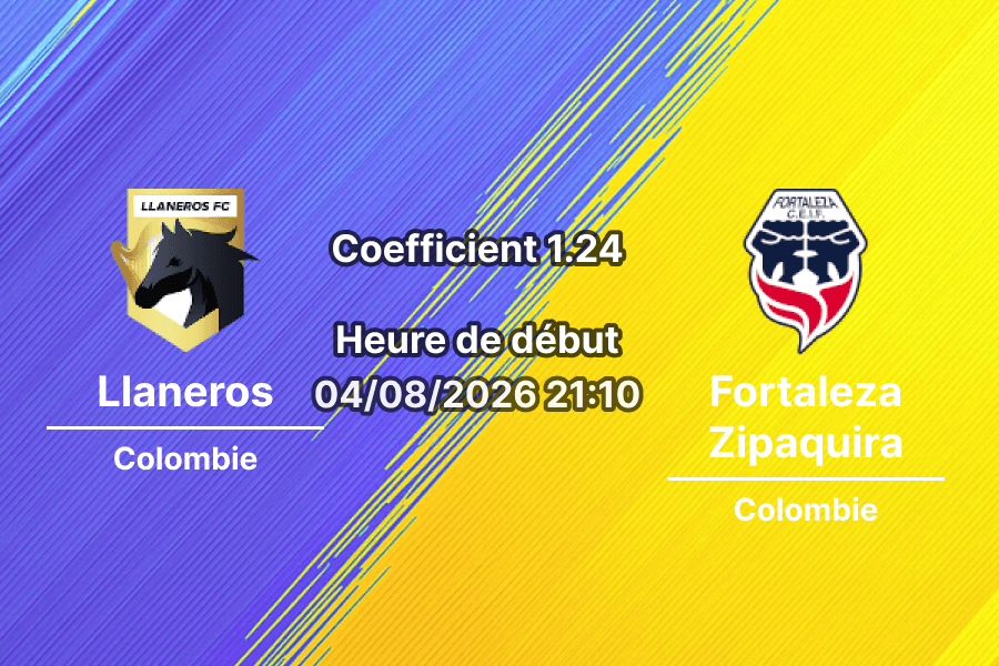Pronostic Llaneros Fortaleza Zipaquira – Estadio Bello Horizonte Rey Pelé, Villavicencio, Liga BetPlay Clausura 2026 Journée 5, 4 août 2026