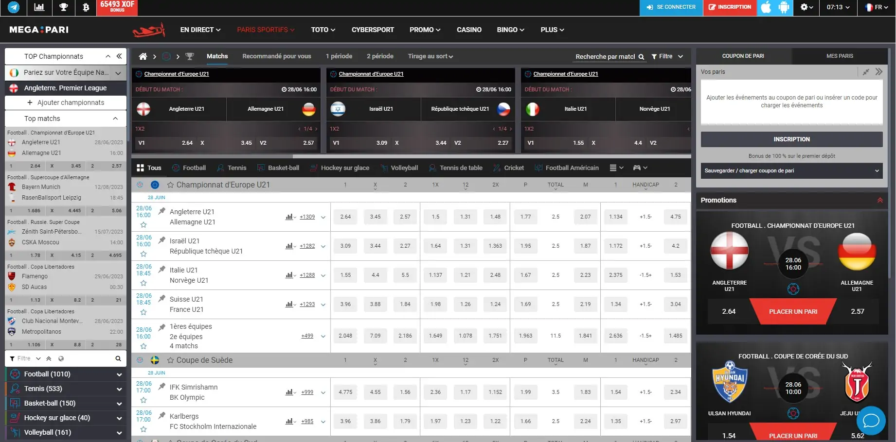 Megapari paris sportifs