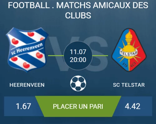 Pronostic Heerenveen-SC Telstar