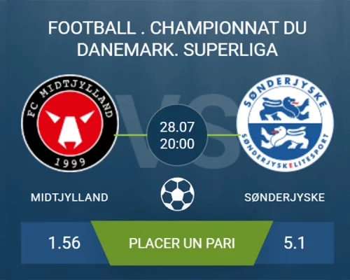 Pronostic Midtjylland – SonderjyskE