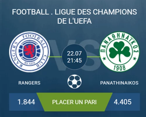 Pronostic Rangers – Panathinaikos